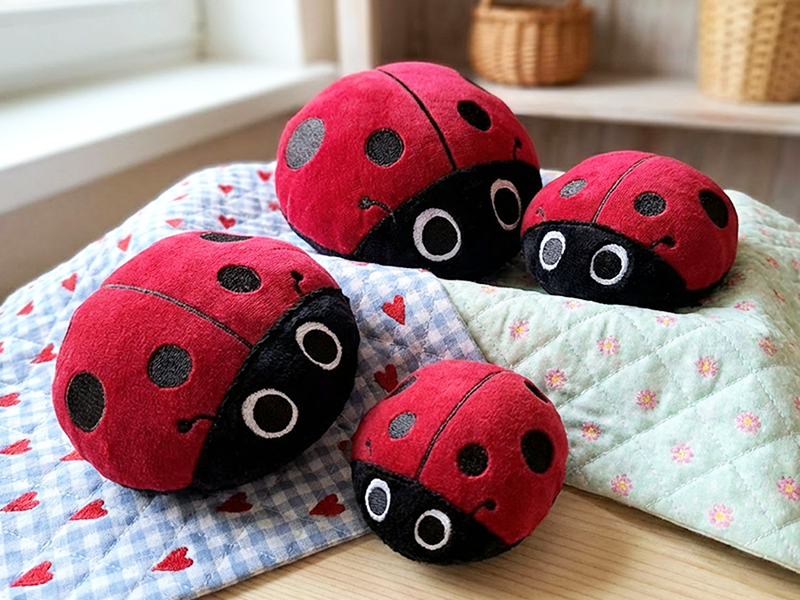 Preview: Glückskäfer Marienkäfer - ITH-Stickdatei